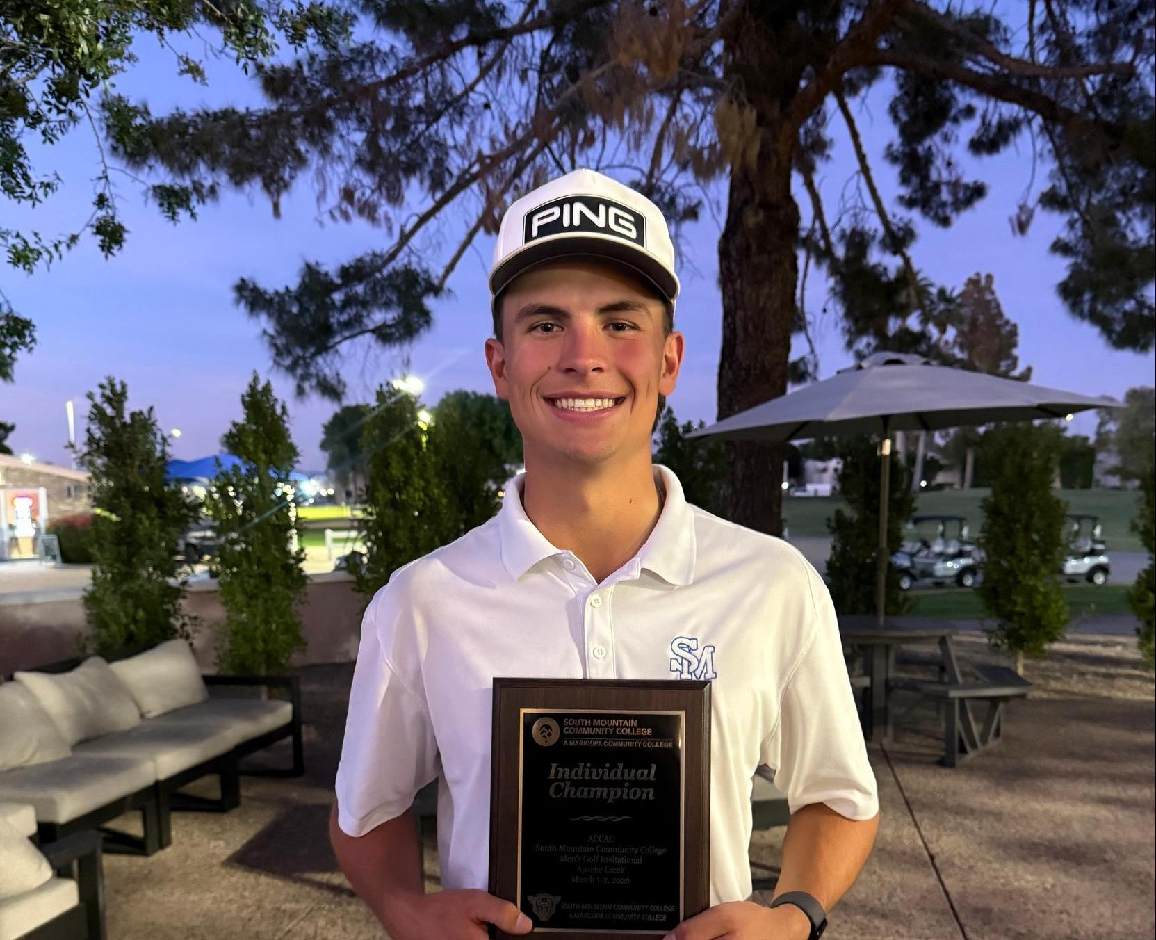 No. 4 SMCC Men's Golf, Cooper Perkinson Win Mesa Thunderbirds Spring Classic Titles