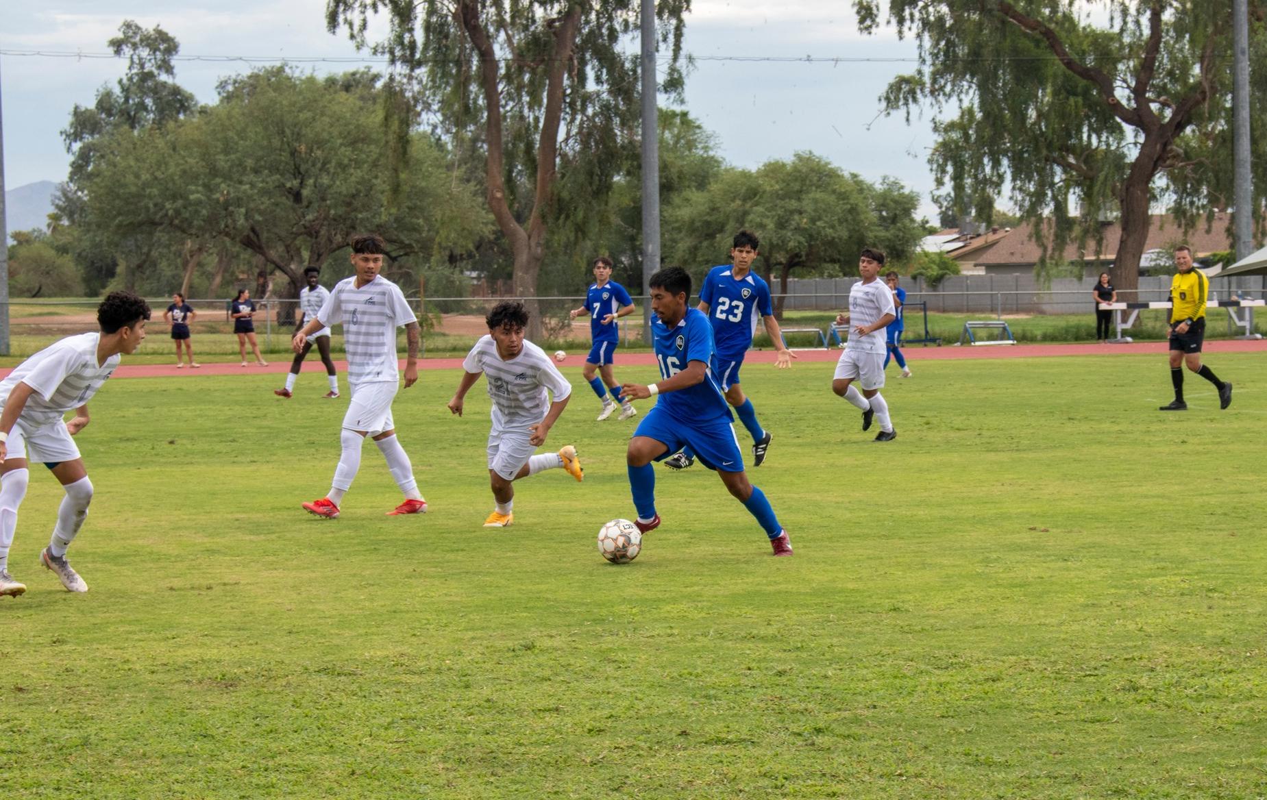 Amador, Valenzuela Score for SMCC Men's Soccer at Arizona Western