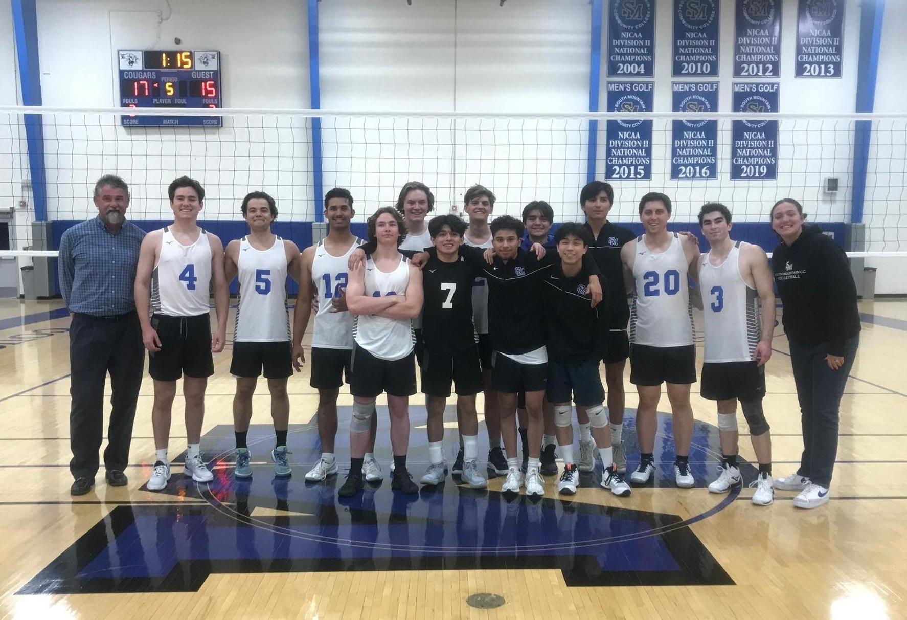 SMCC Men's Volleyball Posts Historic Win over Park-Gilbert